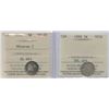 Victoria Silver Five Cents - ICCS Group of 2