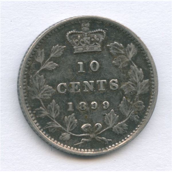 1899 Ten Cents - Small 9's