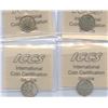 Image 2 : 1921 - 1935 Ten Cents - ICCS Graded Lot of 4