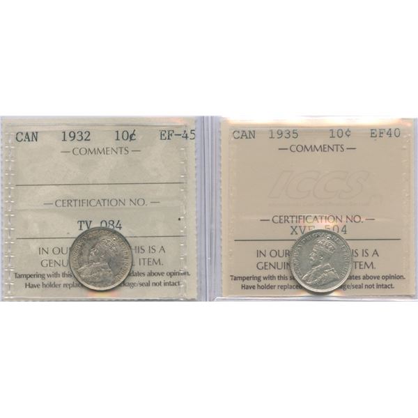 George V Ten Cents - ICCS Group of 2