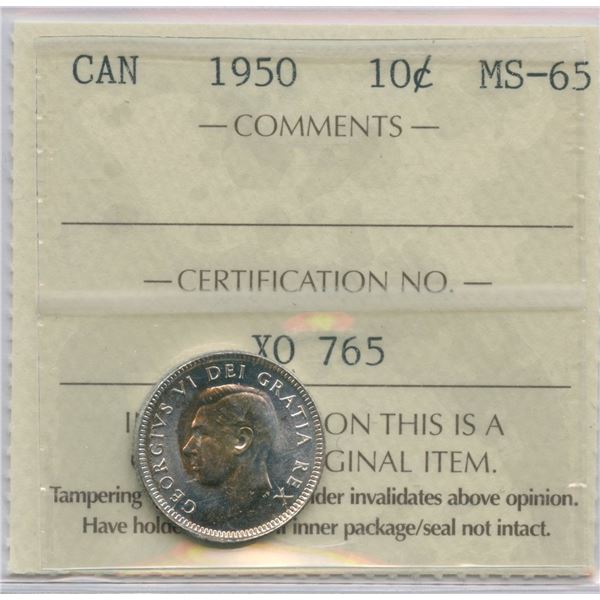 1950 Ten Cents
