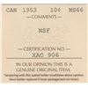 Image 3 : 1953 Ten Cents - NSF