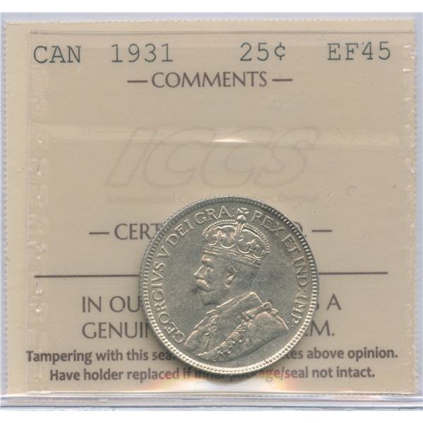 1931 Twenty-Five Cents