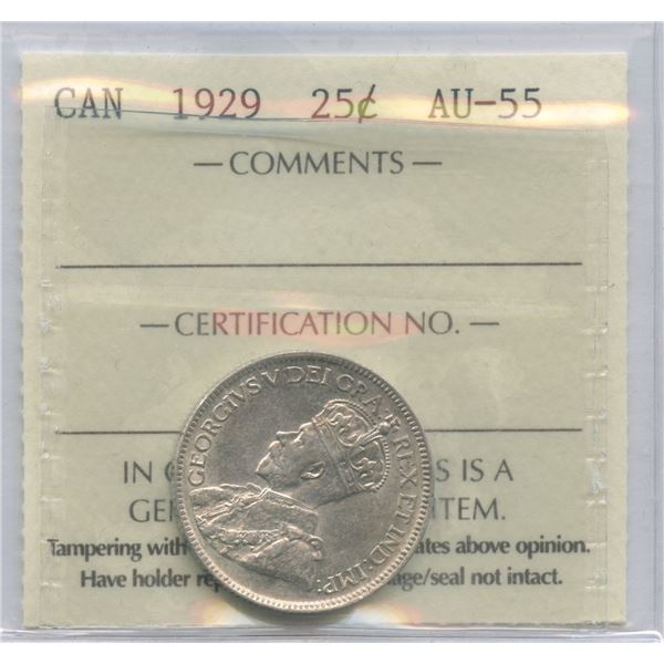 1929 Twenty-Five Cents