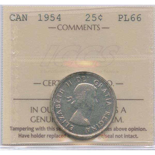 1954 Twenty-Five Cents - Proof Like