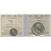 Image 1 : 1956 Ten & Fifty Cents - ICCS Graded Proof Like Pair