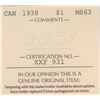 Image 3 : 1938 Silver Dollar - ICCS MS63