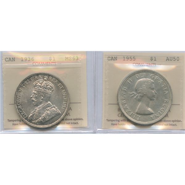 Mixed Silver Dollar - ICCS Group of 2