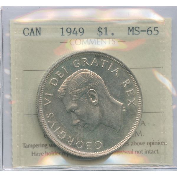 1949 Silver Dollar - ICCS MS-65
