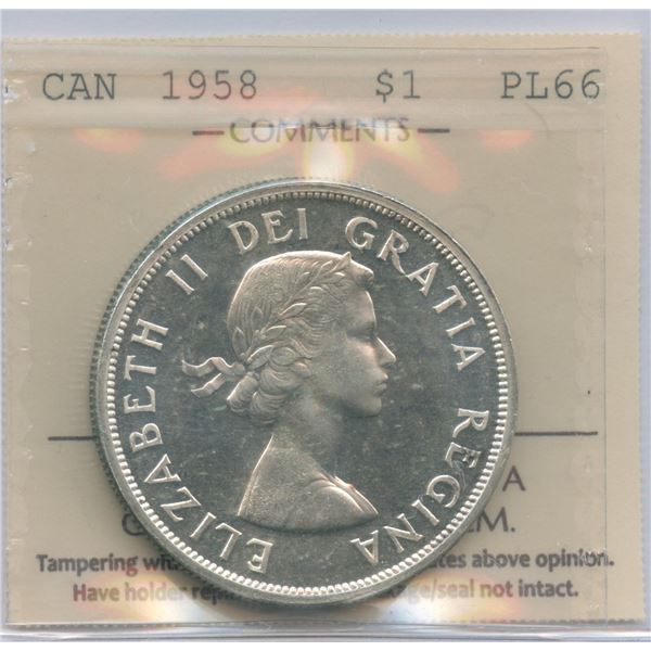 1958 Silver Dollar - Proof Like