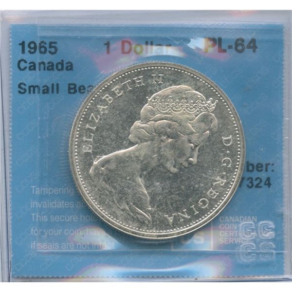 1965 Silver Dollar - Small Beads, Pointed 5