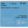 Image 3 : 1965 Silver Dollar - Small Beads, Pointed 5