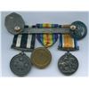 Image 2 : Military Medals - Group of Three with Dog Tags & King's Silver Service Badge