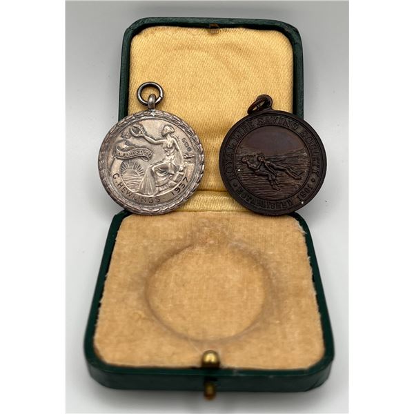 1937 Silver & 1935 Bronze Lifesaving Medals