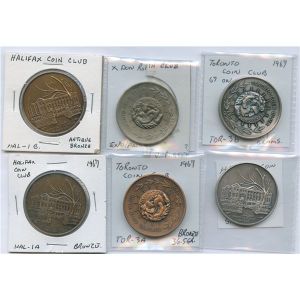 Coin Club Medals - Lot of 6