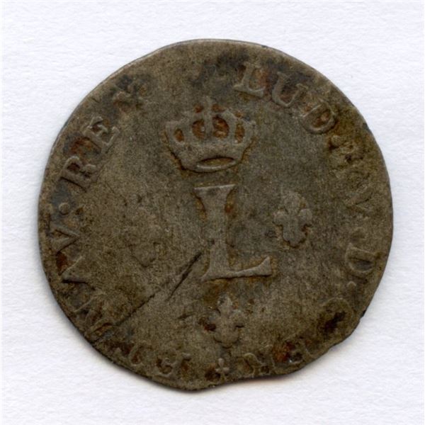 BR 509. Billon Sol of 12 Deniers. 1740 P. (Dijon).