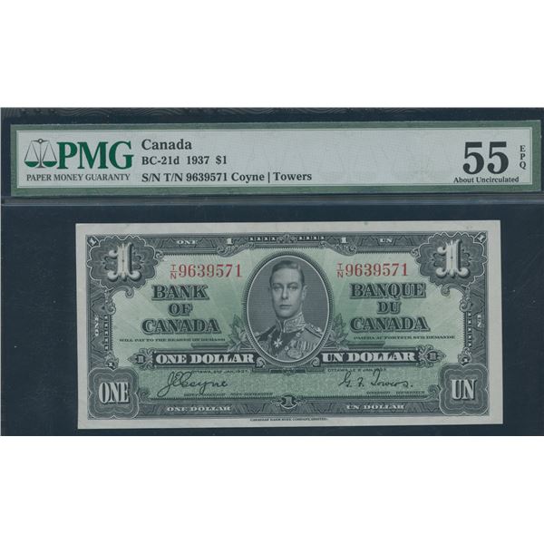 Bank of Canada $1, 1937
