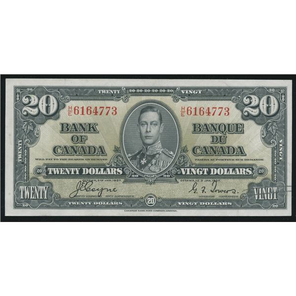 Bank of Canada $20, 1937