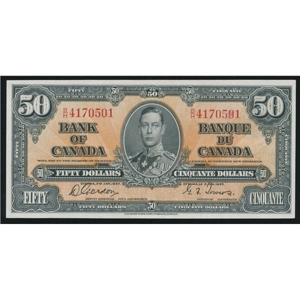 Bank of Canada $50, 1937