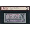Image 1 : Bank of Canada $10, 1954 - Devil's Face