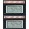 Image 3 : Bank of Canada $1 - $10, 1954 - Lot of 4 BCS Graded Notes