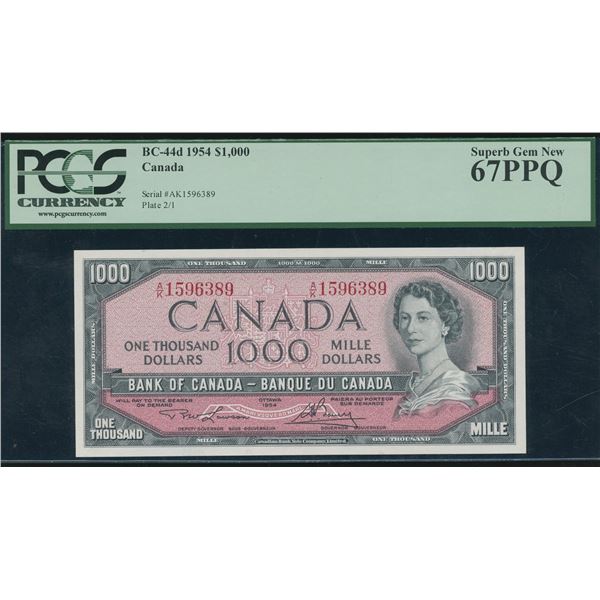 Bank of Canada $1000, 1954