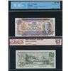 Image 1 : Bank of Canada Multi-Coloured $10 & $20 - Lot of 2 Graded Notes