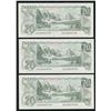 Image 1 : Bank of Canada $20, 1979 - Lot of 3 Consecutives