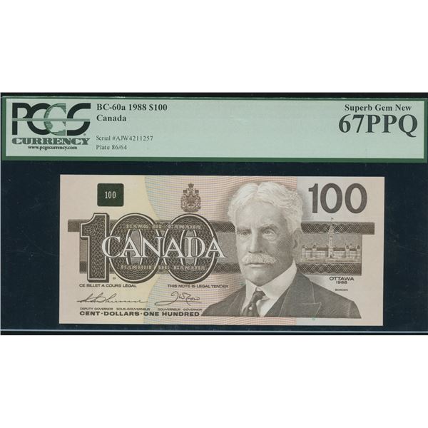 Bank of Canada $100, 1988