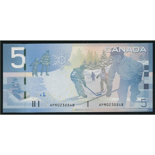 Bank of Canada $5, 2006 - Changeover