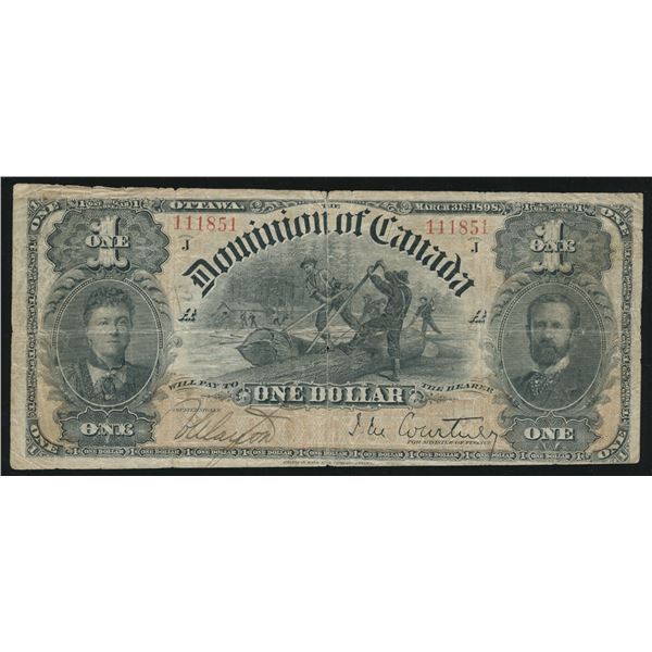 Dominion of Canada $1, 1898