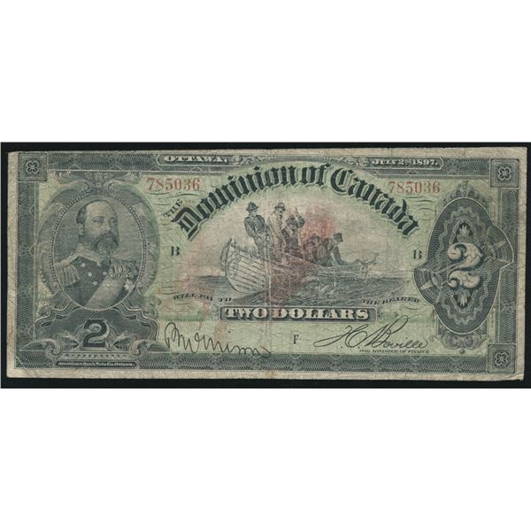 Dominion of Canada $2, 1897