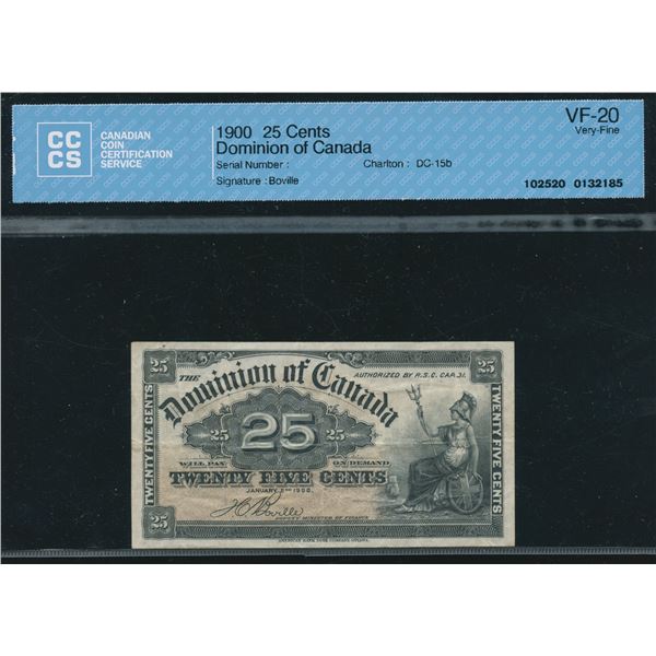 Dominion of Canada Twenty-Five Cents, 1900
