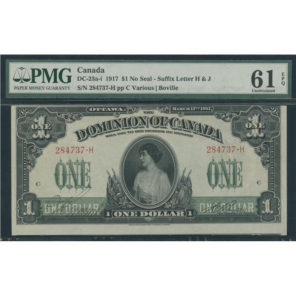 Dominion of Canada $1, 1917