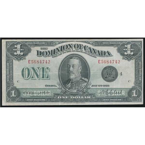 Dominion of Canada $1, 1923