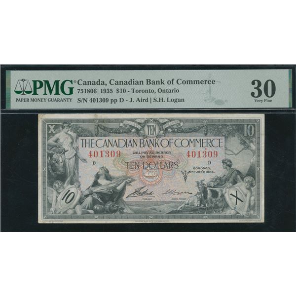 Bank of Commerce $10, 1935