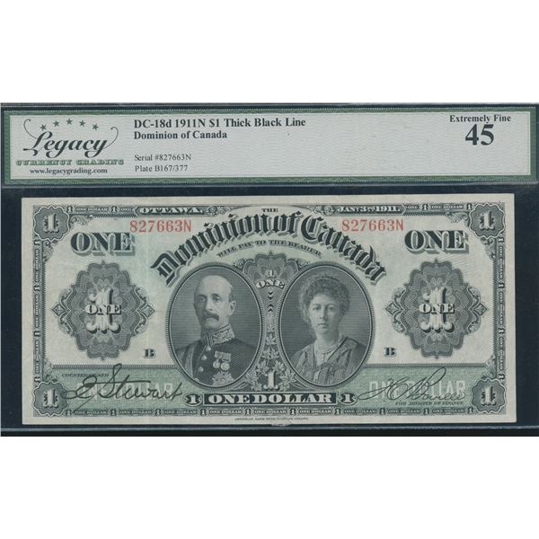 Dominion of Canada $1, 1911