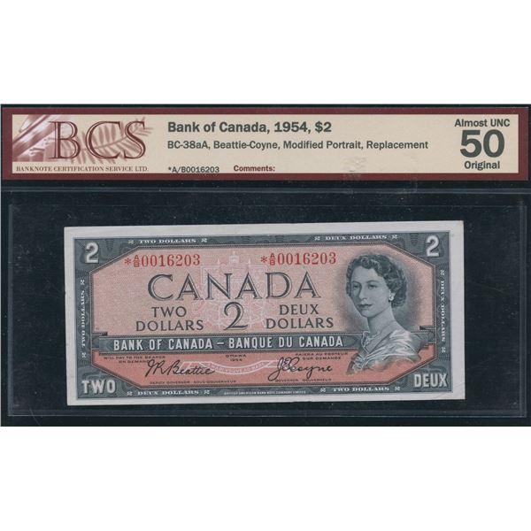 Bank of Canada $2, 1954 Replacement