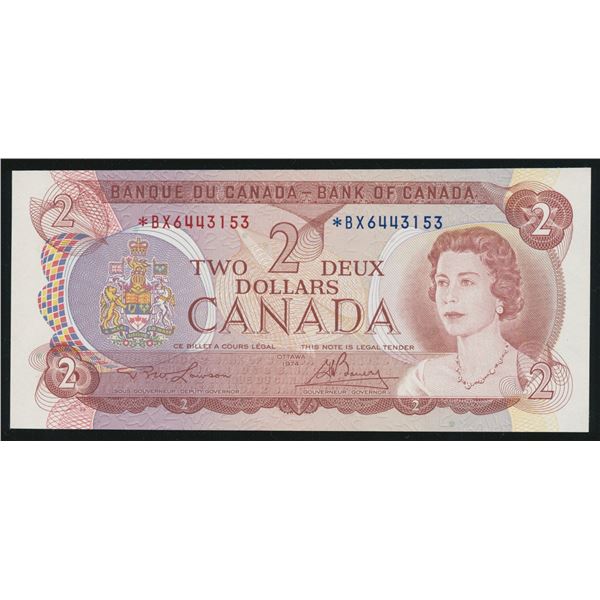 Bank of Canada $2, 1974 Replacement