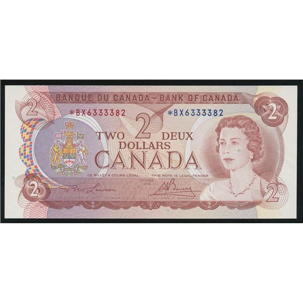 Bank of Canada $2, 1974 Replacement