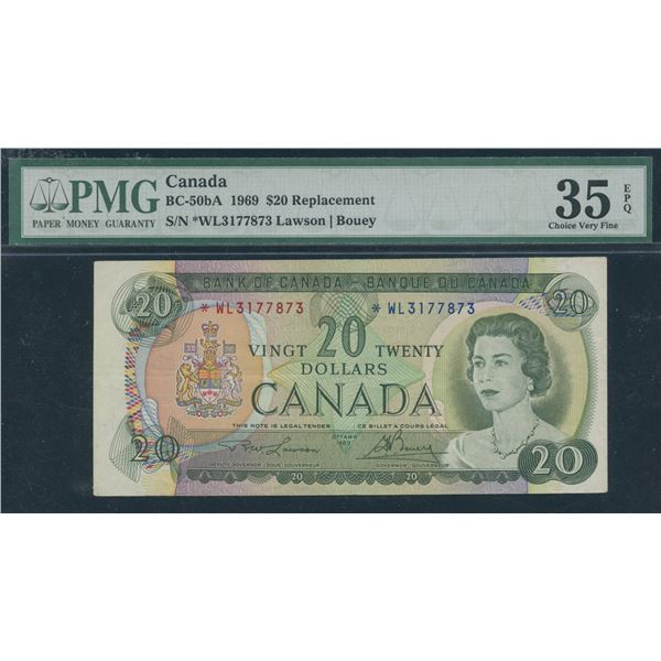Bank of Canada $20, 1969 Replacement