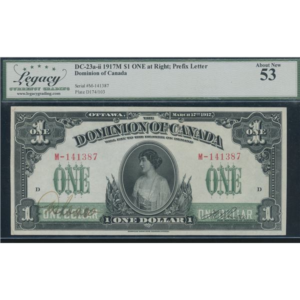 Dominion of Canada $1, 1917