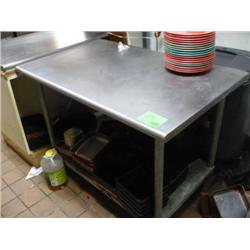 48" S.S. Work Table w/ Undershelf