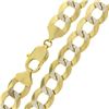 Image 5 : Mens Heavy 14k Gold 27.5" Long Diamond Cut Cuban Curb 12.3mm Link Chain Necklace