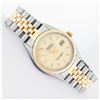 Image 3 : Rolex Mens 2T Factory Champagne Index Dial 14K Yellow Gold And Stainless Steel D