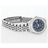 Image 4 : Rolex Ladies Quickset Stainless Steel Blue Roman Dial Diamond Lugs Wristwatch 26