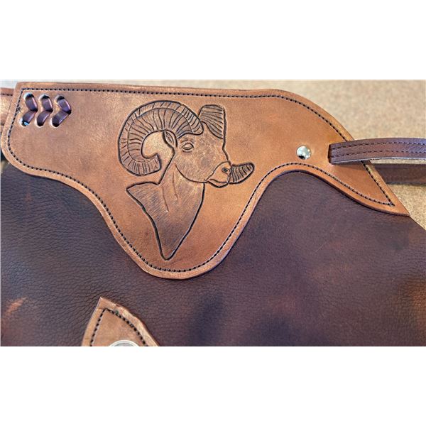 Leather Chinks and Matching Purse