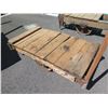 Image 2 : Authentic Vintage Rustic Industrial Railroad Factory Cart w/ Cast Iron & Steel Wheels & Hardware 49"