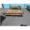 Image 3 : Authentic Vintage Rustic Industrial Railroad Factory Cart w/ Cast Iron & Steel Wheels & Hardware 49"