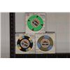 Image 2 : 3 CASINO DE MEXICO CASINO CHIPS: 10,000, 20,000 &